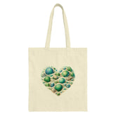 Seashell Heart Tote Bag, Beach Lover Gift, Ocean Theme Tote, Coastal Style Bag, Nautical Design Handbag, Unique Gift for Her, Summer Tote - Tawshia